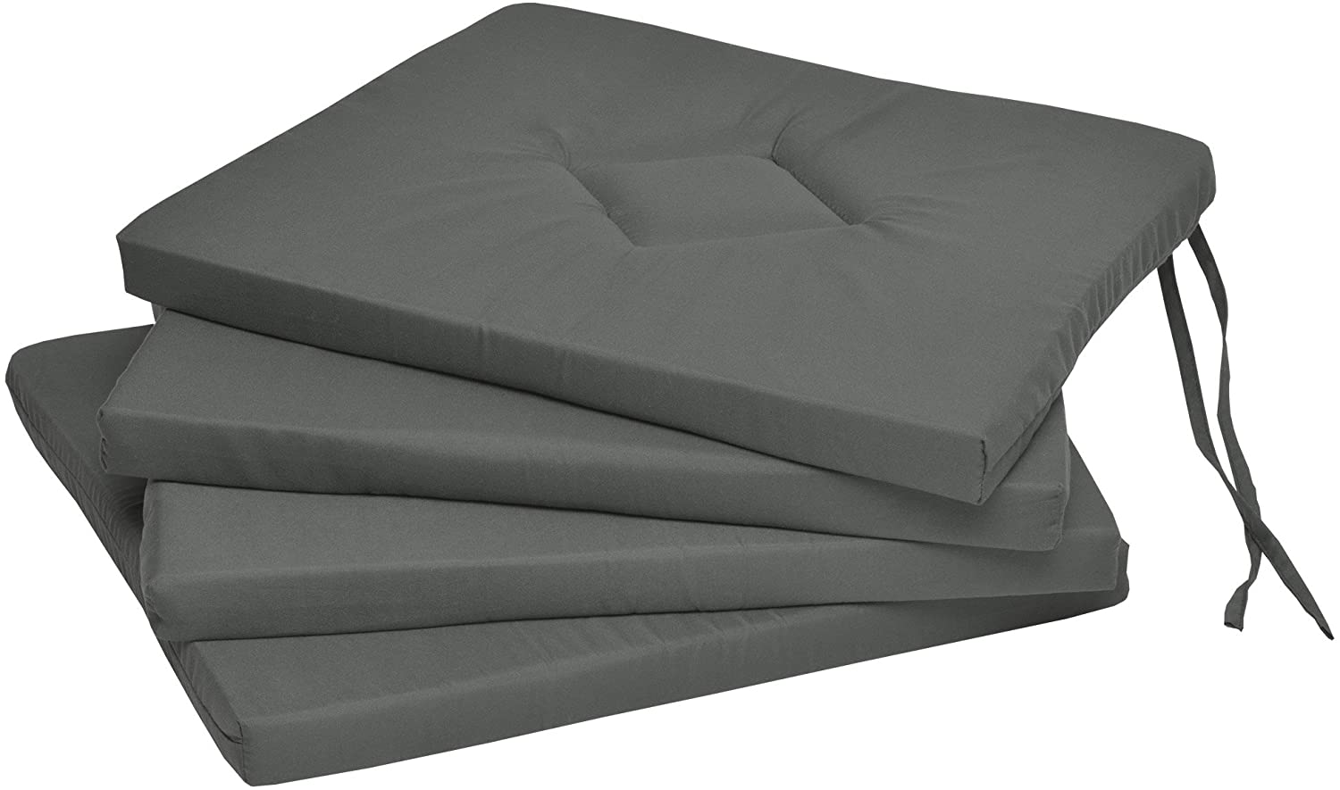 Beautissu Set Of 4 Chair Cushions, Kim, 40 X 40 X 3 Cm, For Indoor And Outd
