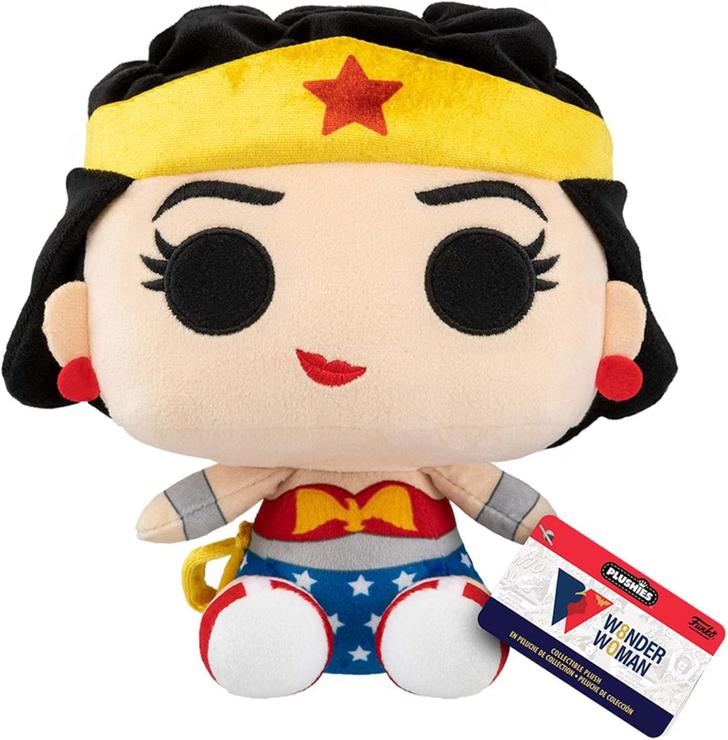 Funko Pop! Plush: WW 80th - Classic Wonder Woman - (1950's) - DC Comics - Wonder Woman - Plush Toy - Birthday Gift Idea - Official Merchandise - Stuffed Plush Toys for Children