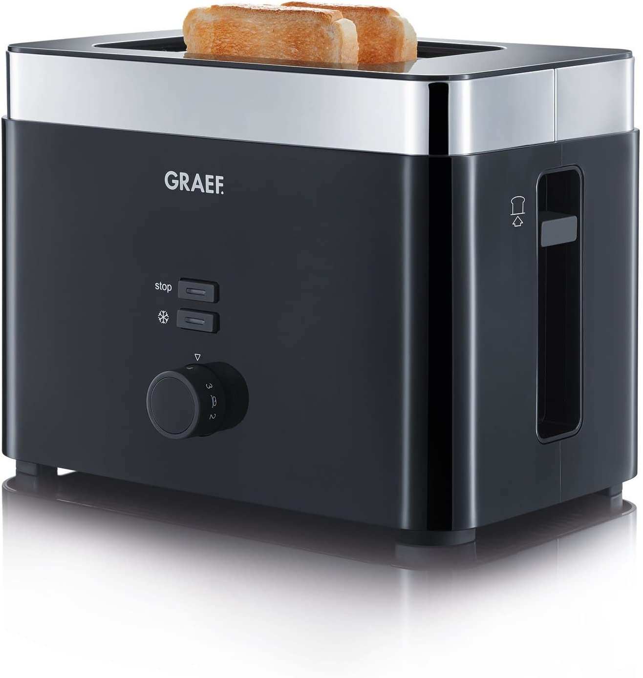 Graef 2 Slice Toaster Black- TO62