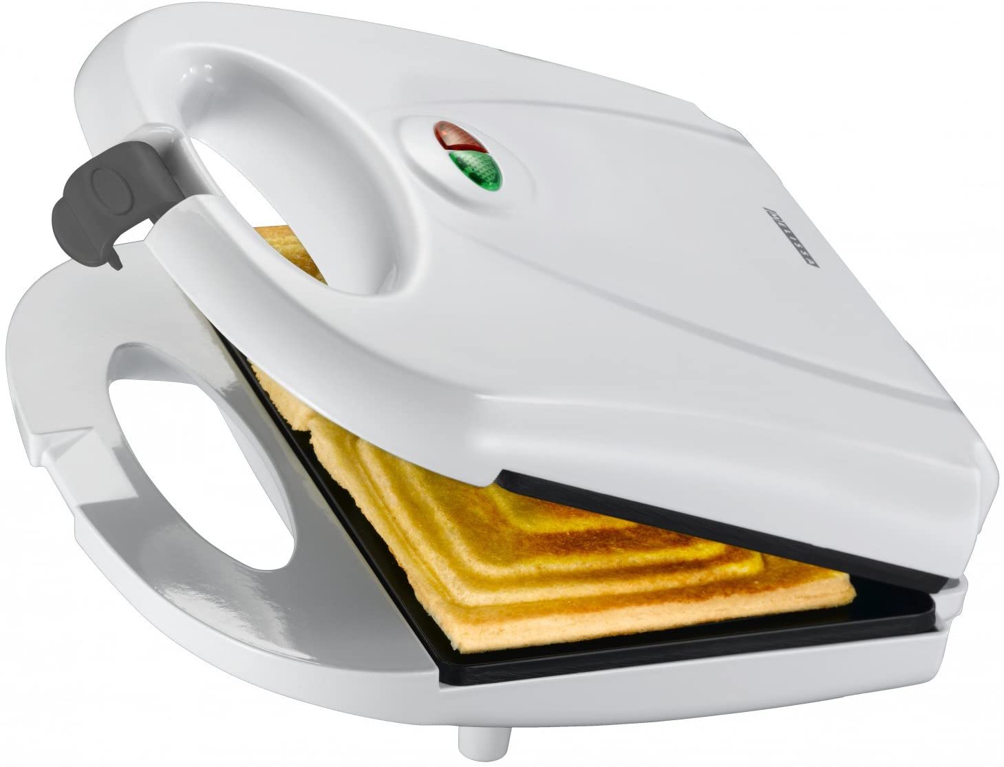 Melissa 16240074 Sandwich Maker White Sandwich Toaster 750 Watts for 2 Sandwiches