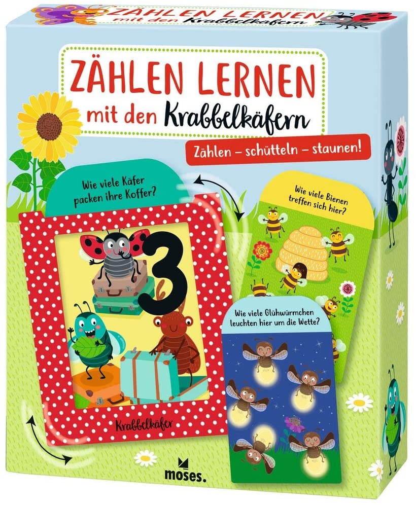 Moses. 16128 Learning with the Crawling Beetle Magnetic Number Educational Game for Children from 3 Years