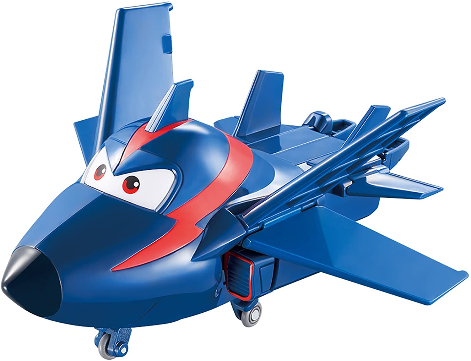 Auldeytoys EU720023 Super Wings Agent Chase a-Bot Transformer Mini Blue