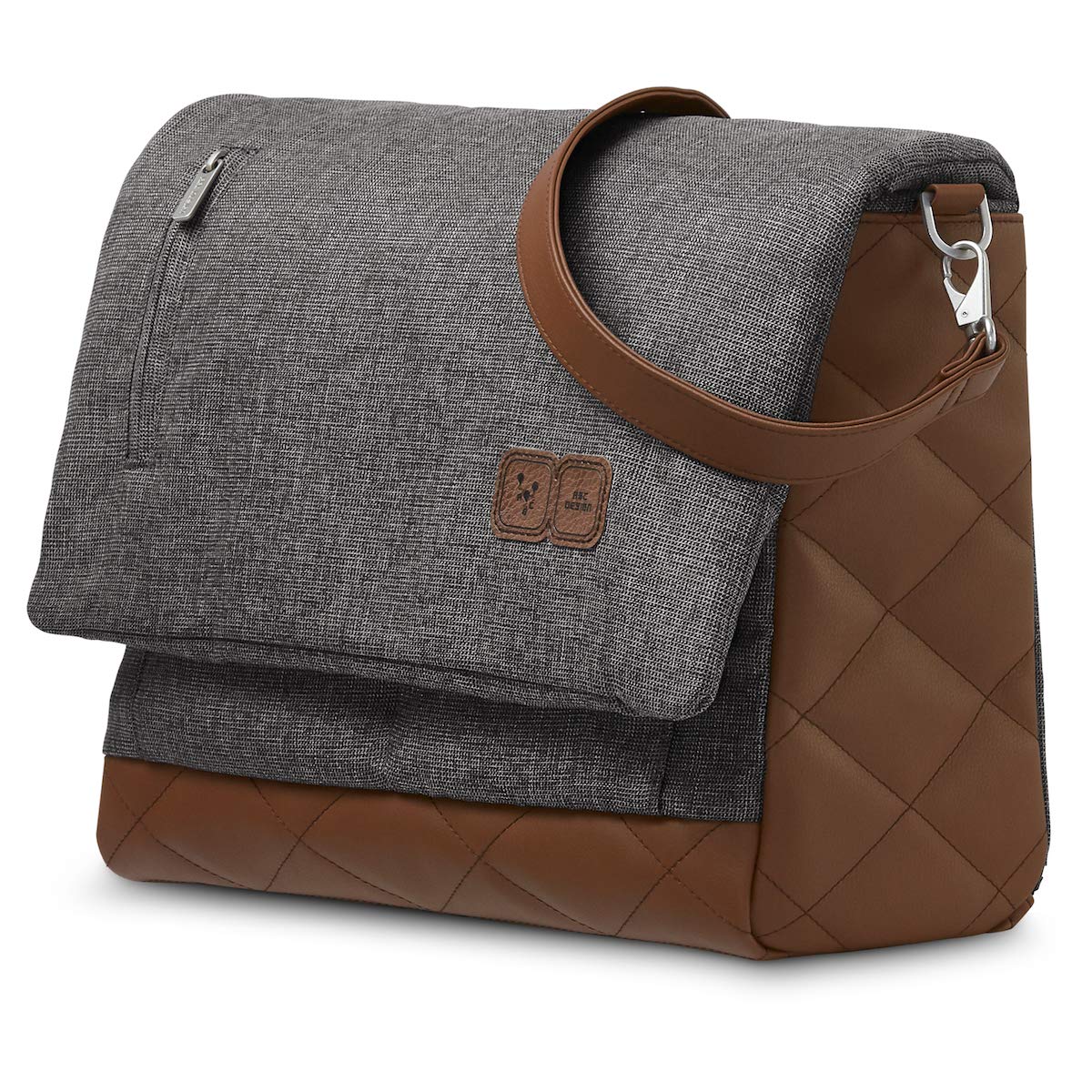 ABC Design Urban Changing Bag - Crossbody Bag with Baby Accessories - Messenger Bag - Large Main Compartment - Wide Shoulder Strap - Polyester - Colour: Asphalt