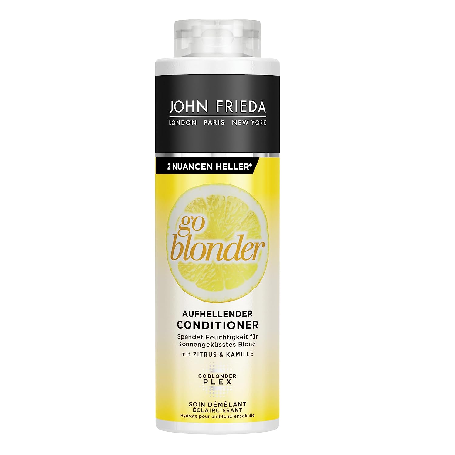 John Frieda Go Blonder Conditioner - Value Size: 500 ml - Brightening - Hair Type: Blonde, Blonde, Cabinet Size
