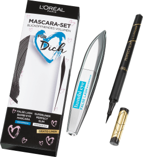 L'Oréal Paris Mascara Set False Lash Bambi 01 black waterproof + Kajal Perfect Slim 01 intense black, 1 pc