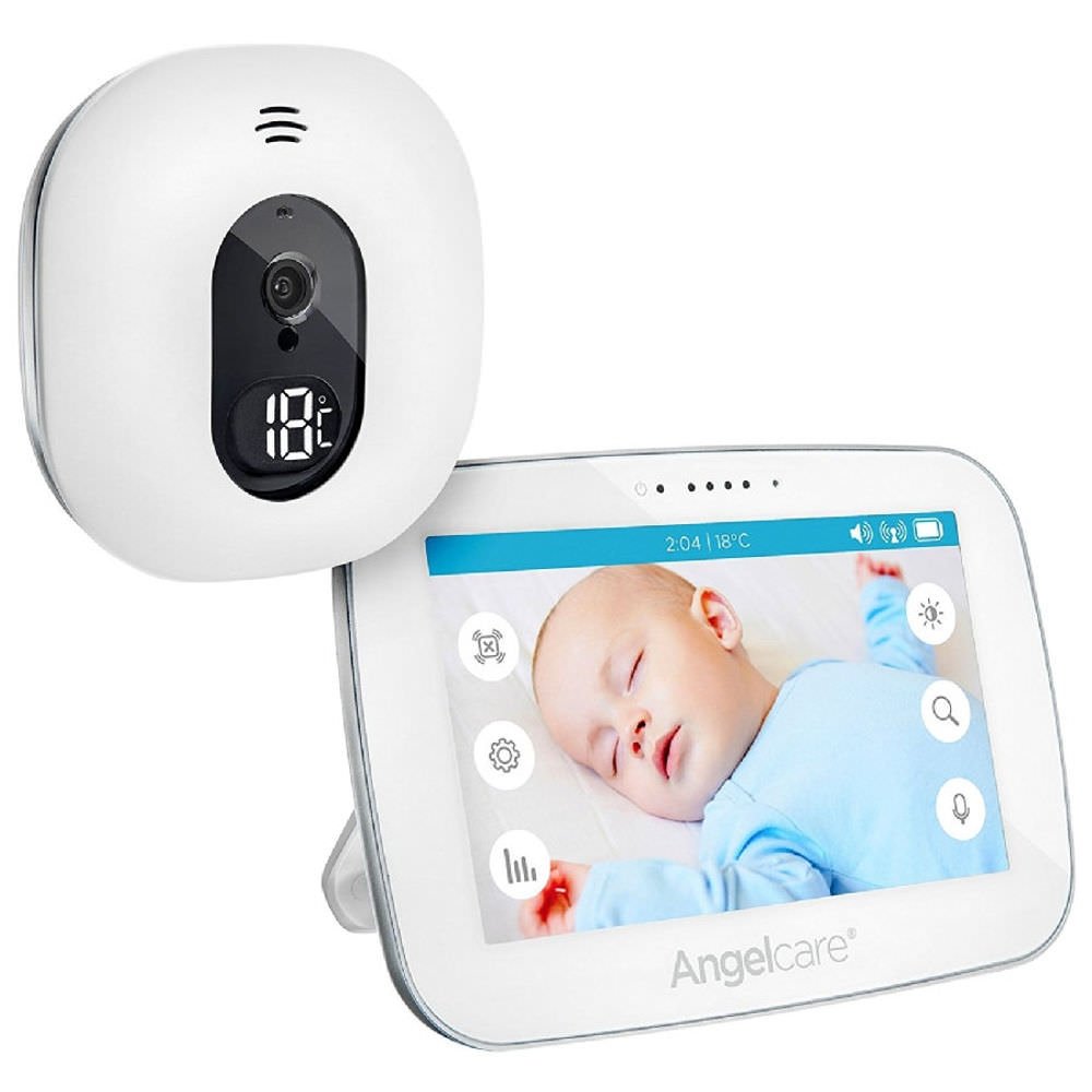 Angelcare A0510-DE0-A1011 Baby Monitor with Video Surveillance AC510-D / 5 Inch Display White