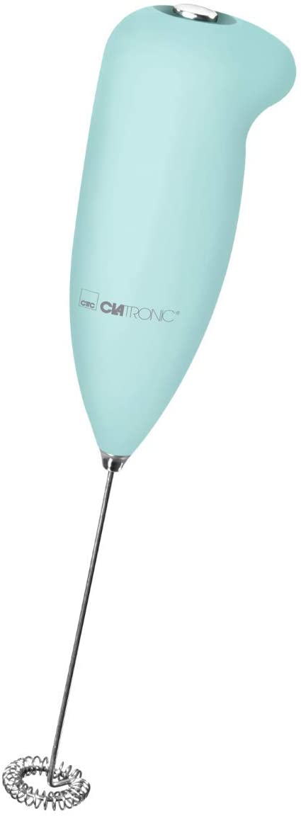 Clatronic MS 3089 Milk Frother Battery Operated Stainless Steel Whisk Mint Green