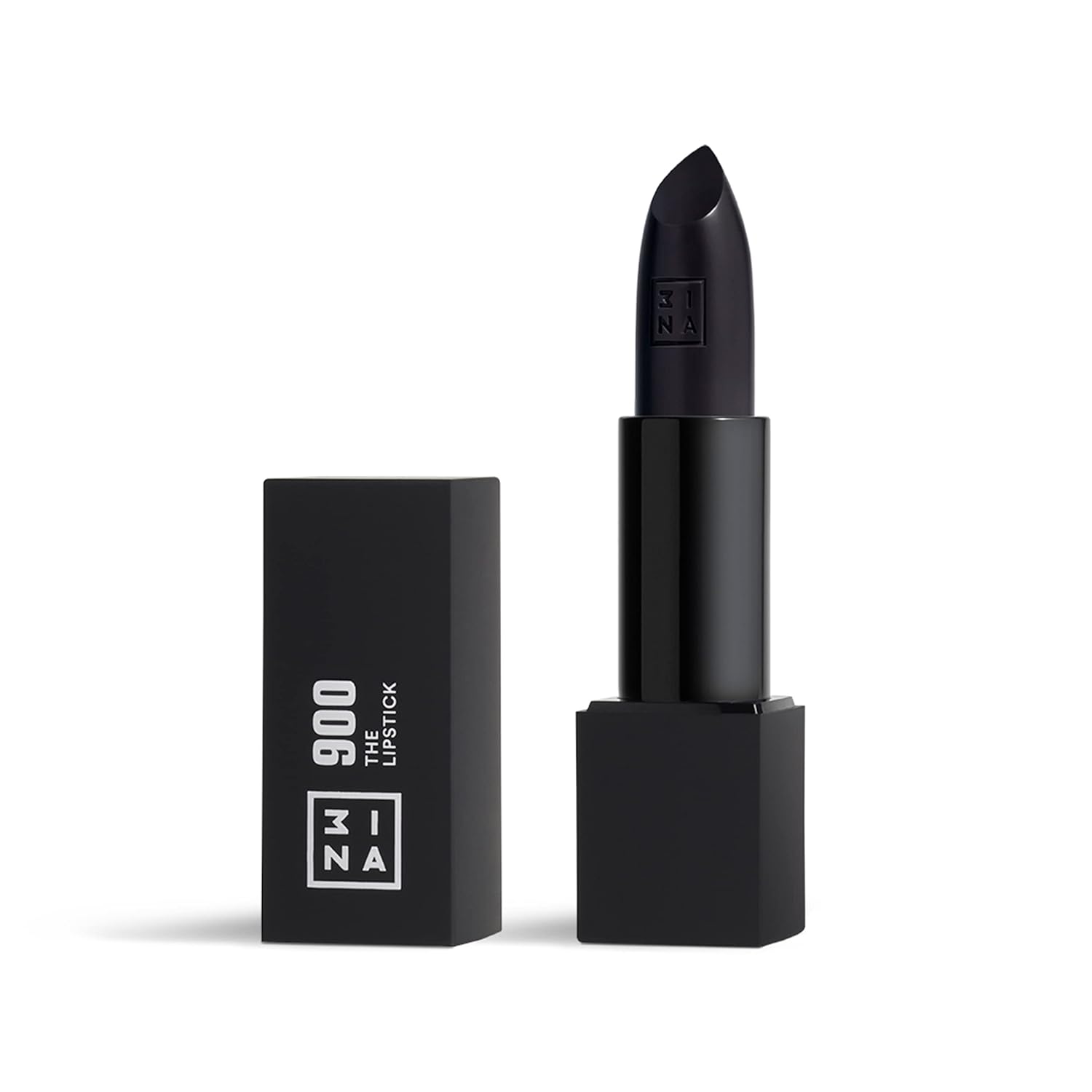 3ina make -up - The Lipstick 900 - Black Matte Lipstick - Matte Lip Pen With Vitamin E And Shea Butter - Long -Lasting Highly Pigmented Cream - Vanilla Fragrance - Vegan - Cruethy Free