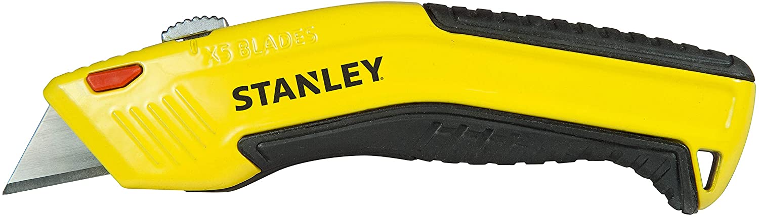 Stanley Retractable Blade Knife with Automatic Blade Reserve, Ergonomic Design, 0-10 237