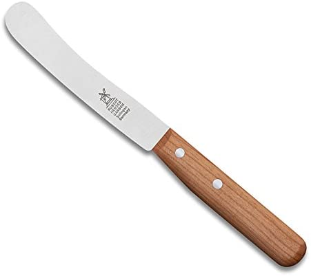Robert Herder Windmill Knife Breakfast Knife Buckels, Kirsche, Carbon, Feinpließtet, 220 mm
