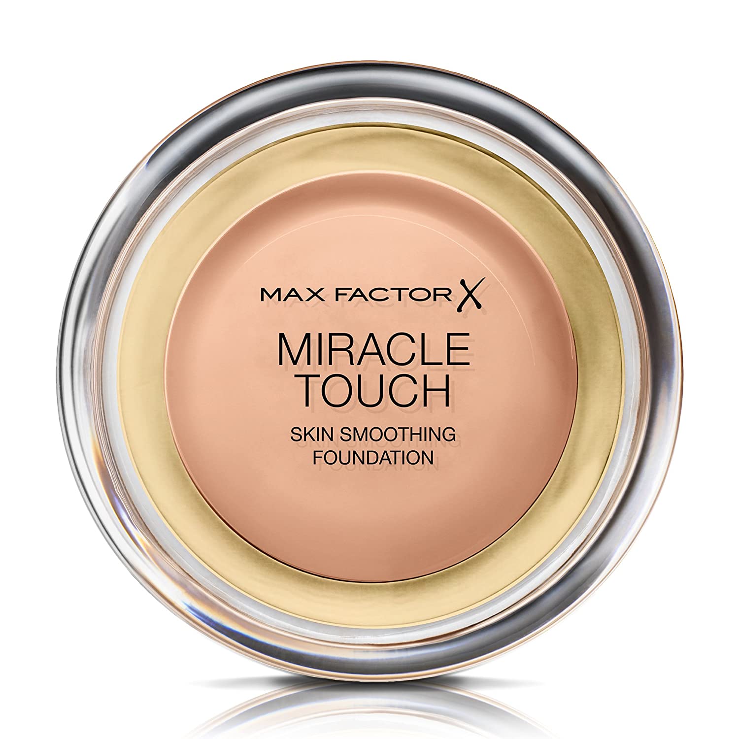 Max Factor Miracle Touch Foundation in Colour 75 Golden - Intense, Powdery Makeup for a Flawless Skin - With SPF 30