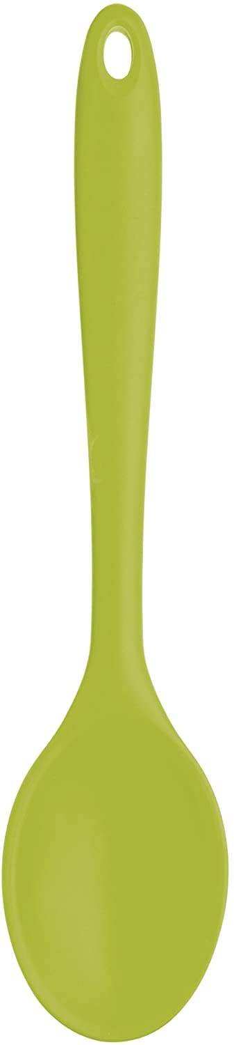 Colourworks Silicone Cooking Spoon, 27 Cm-Green