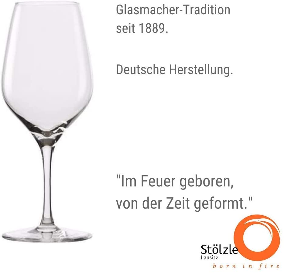 Stölzle Lausitz Stölzle White Wine and Universal Glass Set of 6 Exquisite Wine Glasses