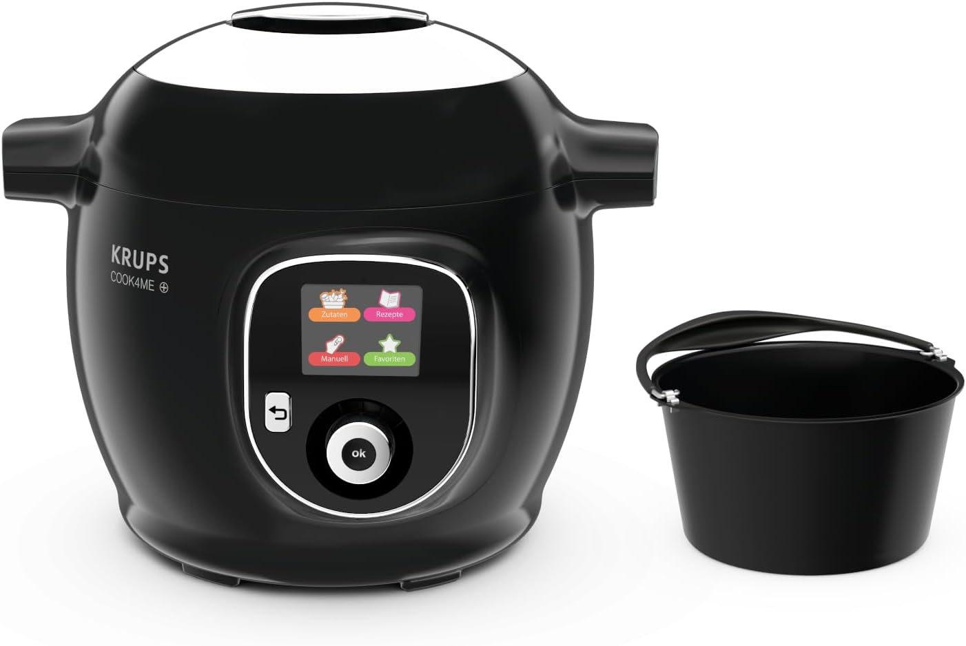 Krups CZ7128 Cooker Cook4Me+ Gourmet | Pressure Cooker | Steamer | Rice Cooker | 1600 W | Capacity 6 L | Electric Pressure Cooker | Steam Cooking | Searing | Includes Baking Mould