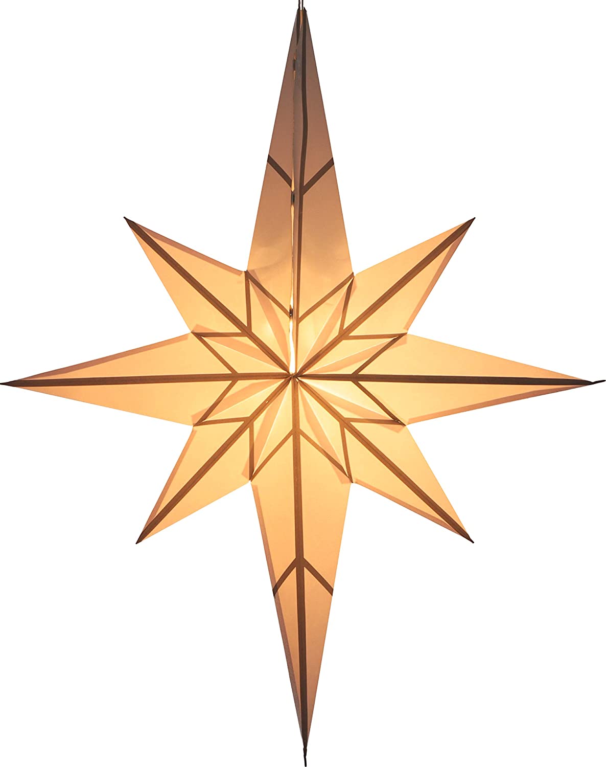 Guru-Shop Folding Advent Light Paper Star, Christmas Star 70 Cm-Zerberus, S