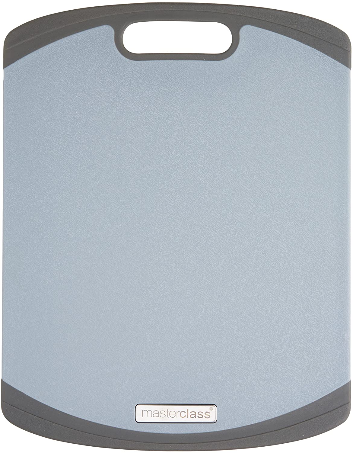 Master Class 28 x 36 x 1 cm Polypropylene Non-Slip Reversible Chopping Board, Grey