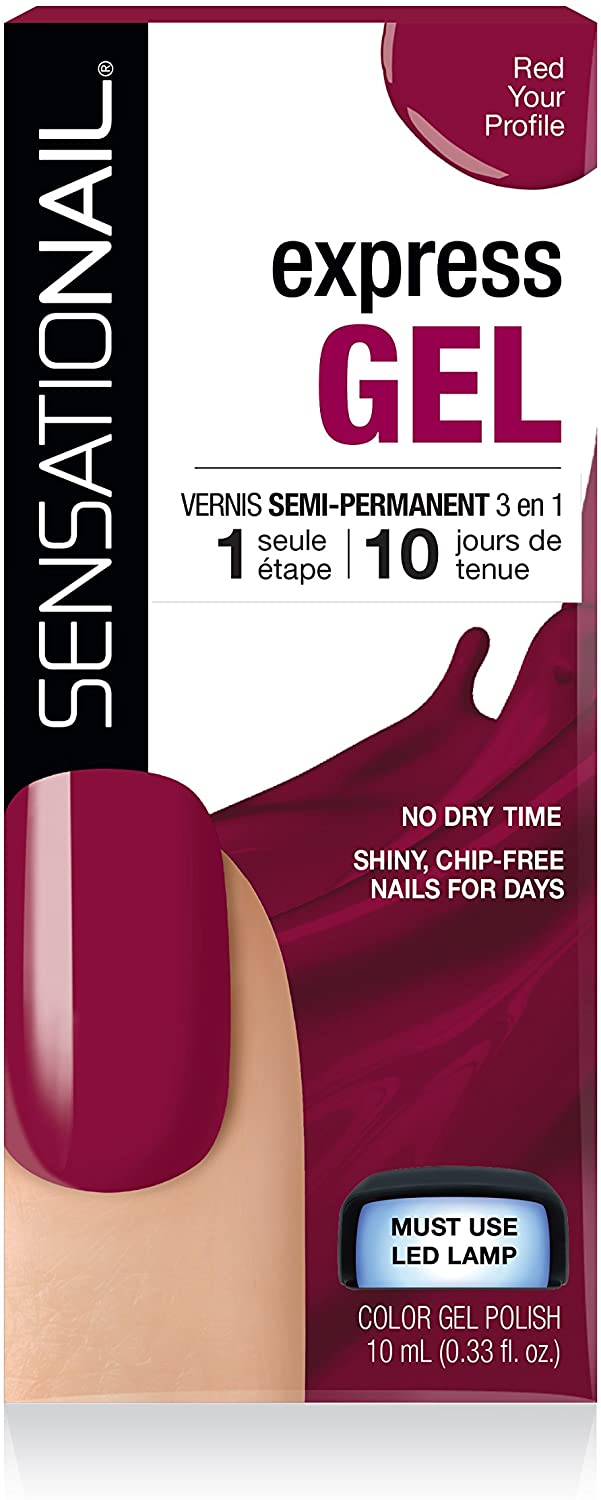 SensatioNail Express Gel Polish Red Your Profile 10 ml