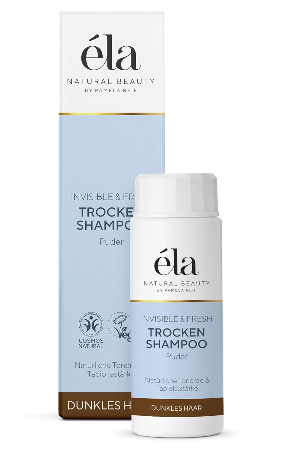 Éla Natural Beauty dry shampoo powder dark hair, 1 -pack (1 x 25 g)