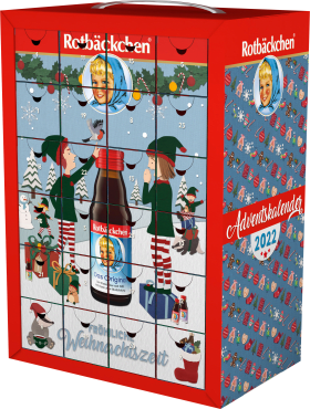 Rotbäckchen Advent calendar 2022 with 24 delicious mini juices, 1 pc