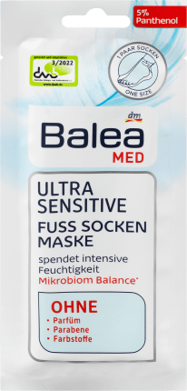 Balea MED Fußmaske Socken Ultra Sensitive (1 Paar), 2 St