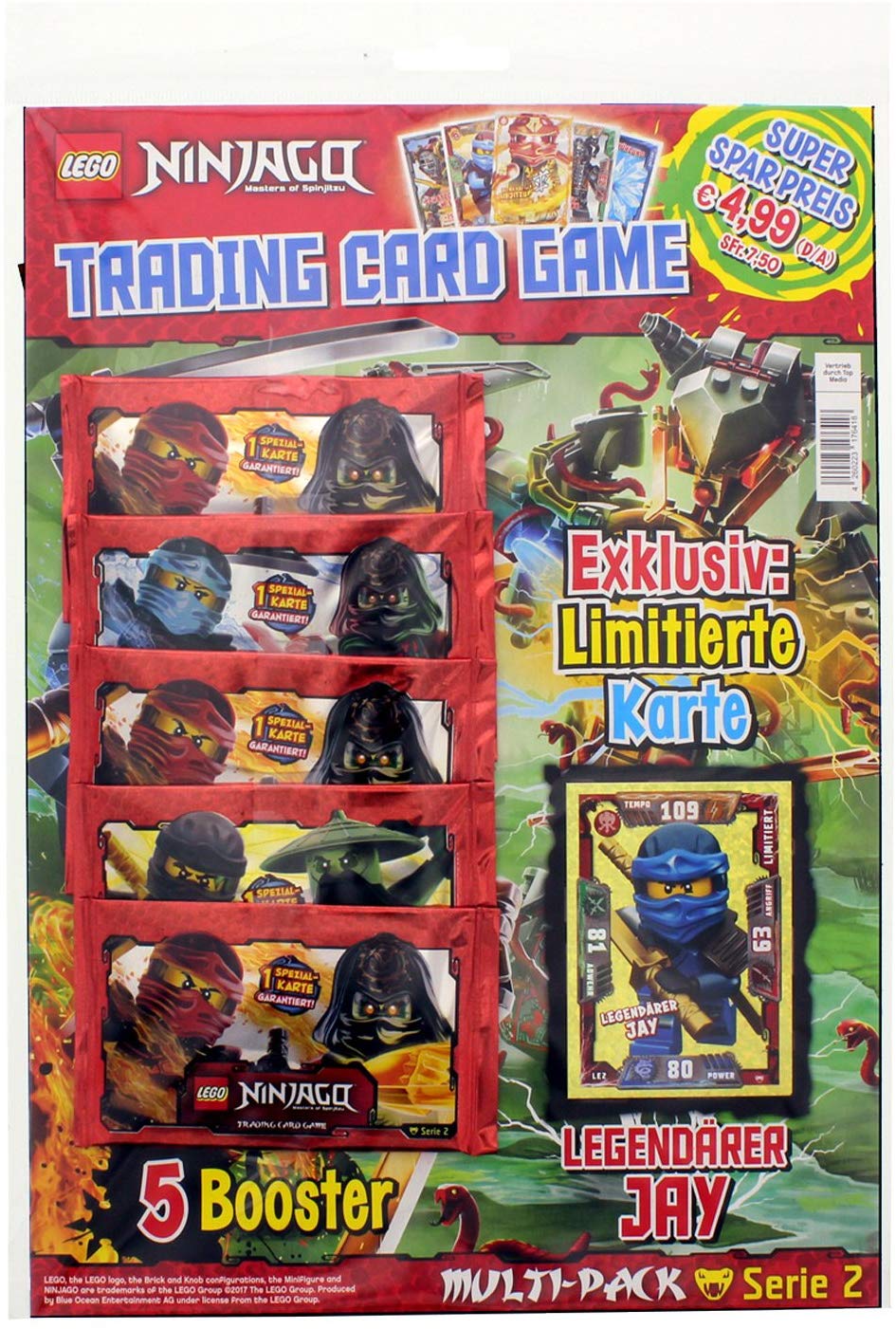 Lego Ninjago Series Ii Trading Cards Multipack