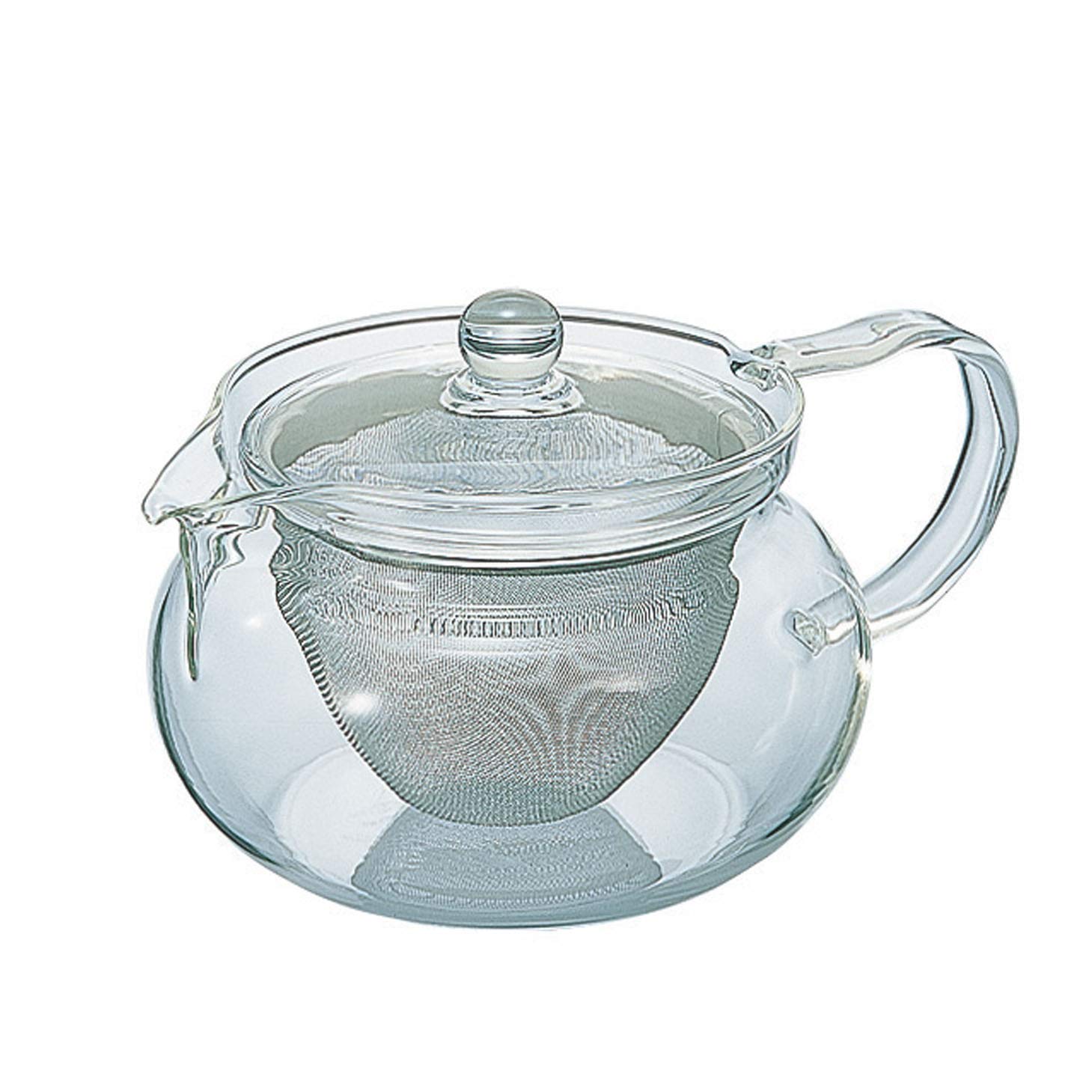 Hario 50 Ml Stainless Fine Glass Teapot With Large Infuser, Pack Of 1