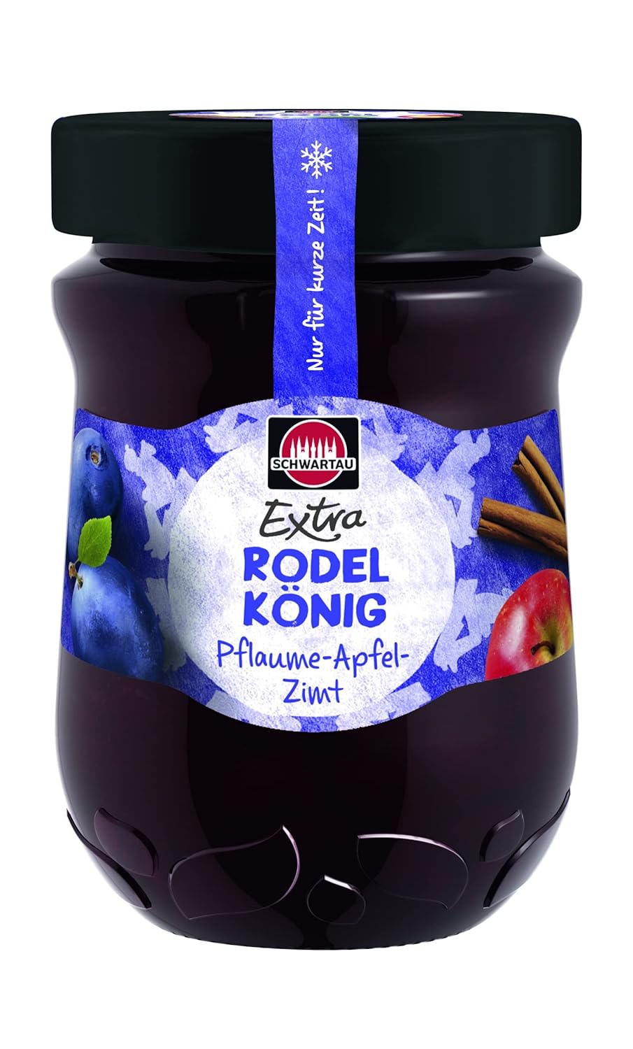 Extra Rodelkönig Plum Apple Cinnamon Winter Jam 12oz Jar