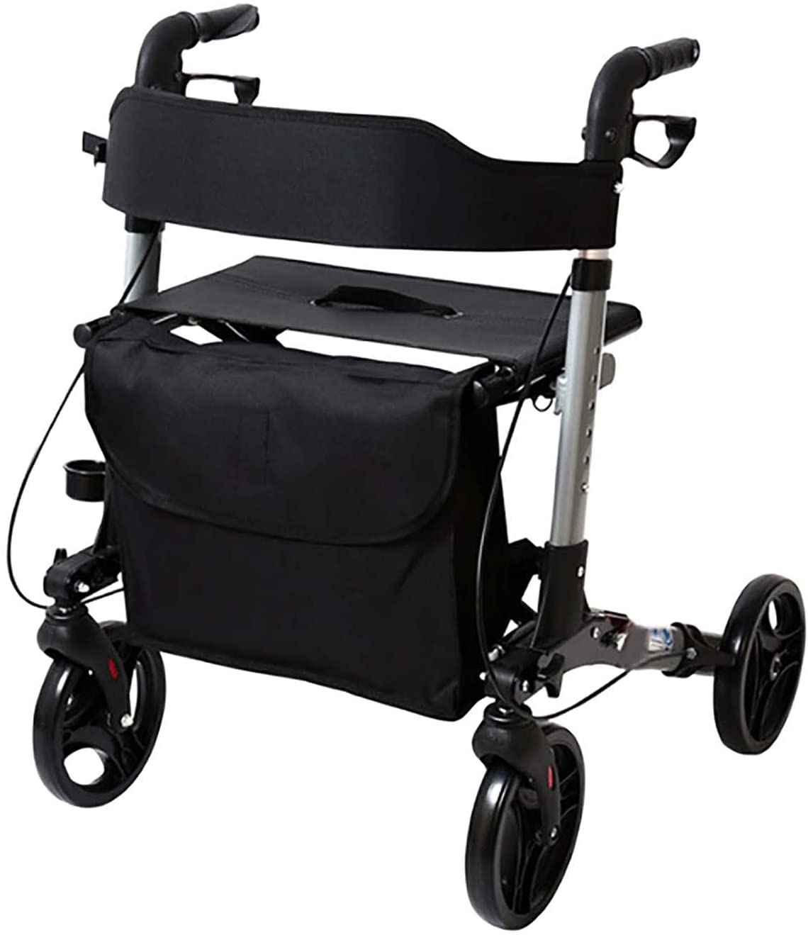 Better Angel HM Easy Folding Rollator - Foldable Walker with Seat, Rollator Foldable and Lightweight, Lightweight Rollator, Folding Walking Aid, Lightweight Rollator
