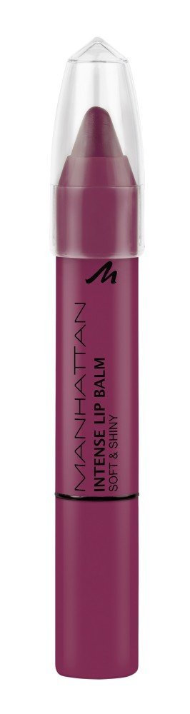 Manhattan Intense Lip Balm Soft & Shiny Lipstick and Cream Eye Shadow 3 g, berries ‎200