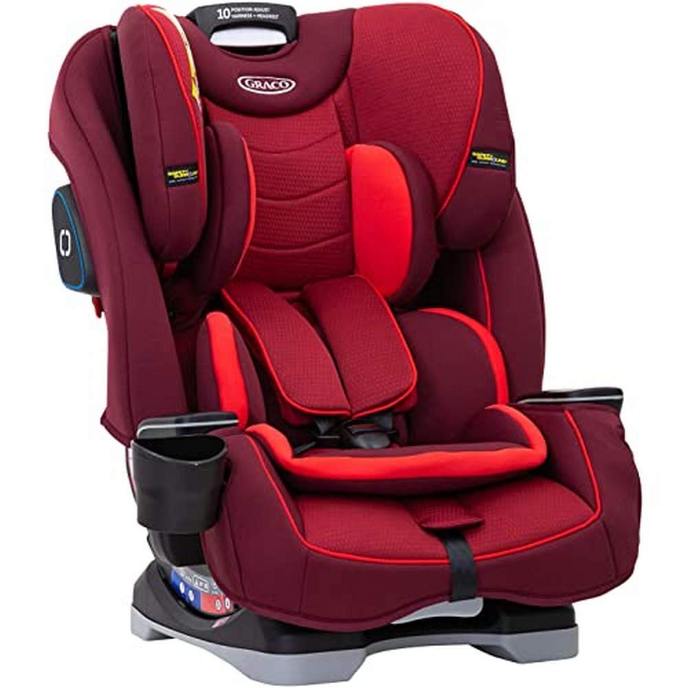 Graco Slimfit All-in-One Combi Car Seat Group 0+/1/2/3 (Birth to 12 Years, 0-36 kg) Chili