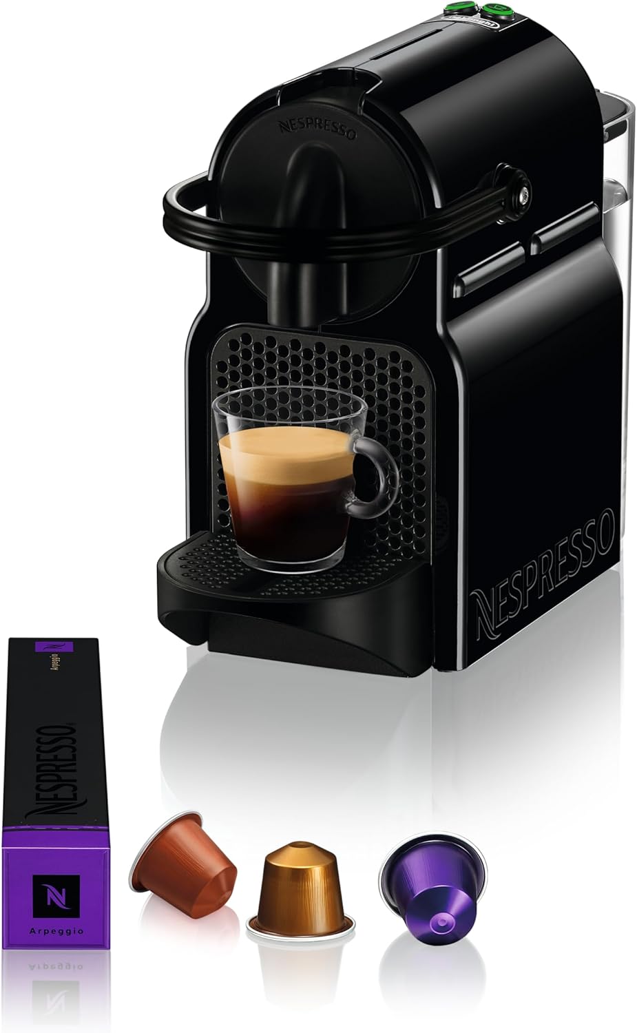 De\'Longhi Nespresso Inissia EN 80.B, high pressure pump, energy saving function, compact design, black