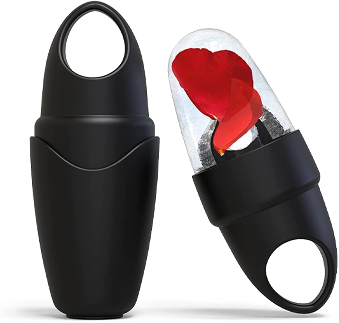 Pipihome Eiswürfelformen & -schalen, Mini-Eisroller Konturen vertiefen Reparaturen Eispflege für Gesichts-Augen-Massage Tägliche Pflege Wiederverwendbare Gesichts-Augen-Behandlung (Eye, Black)