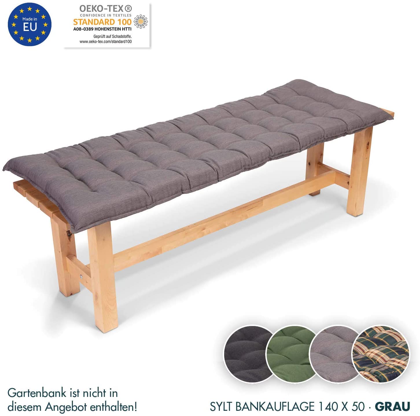 Homeoutfit24 Sylt Bench Cushion 110 / 140 X 50 Cm