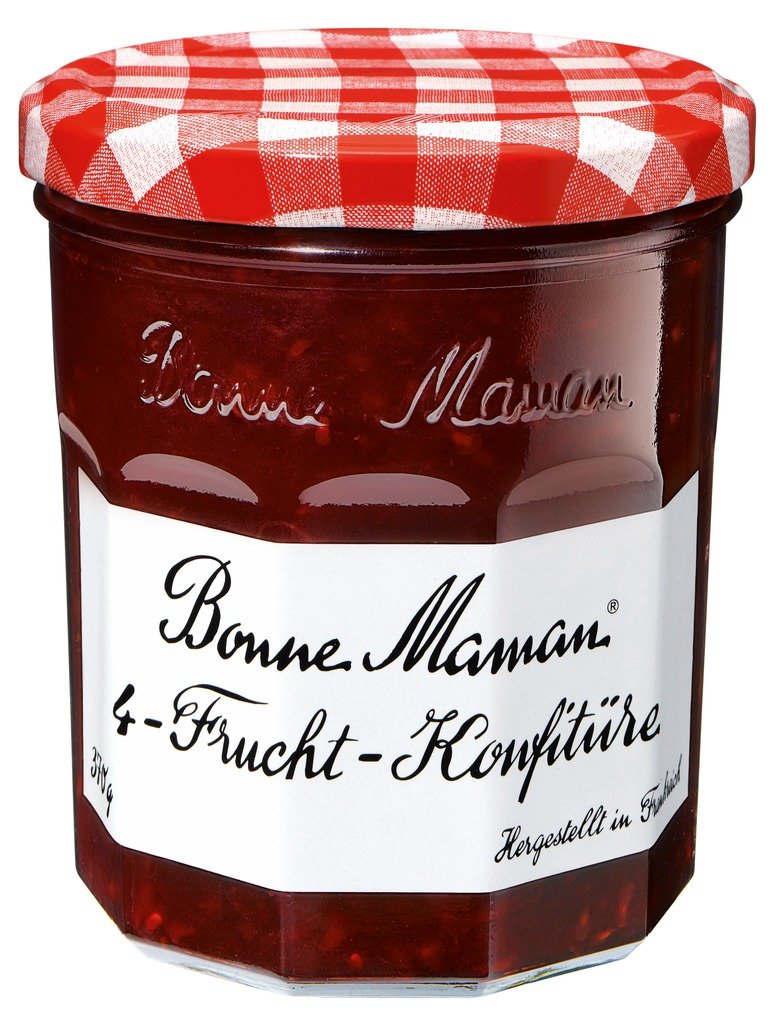 Bonne Maman 4-Fruit Jam Extra, 370 g (Pack of 1)