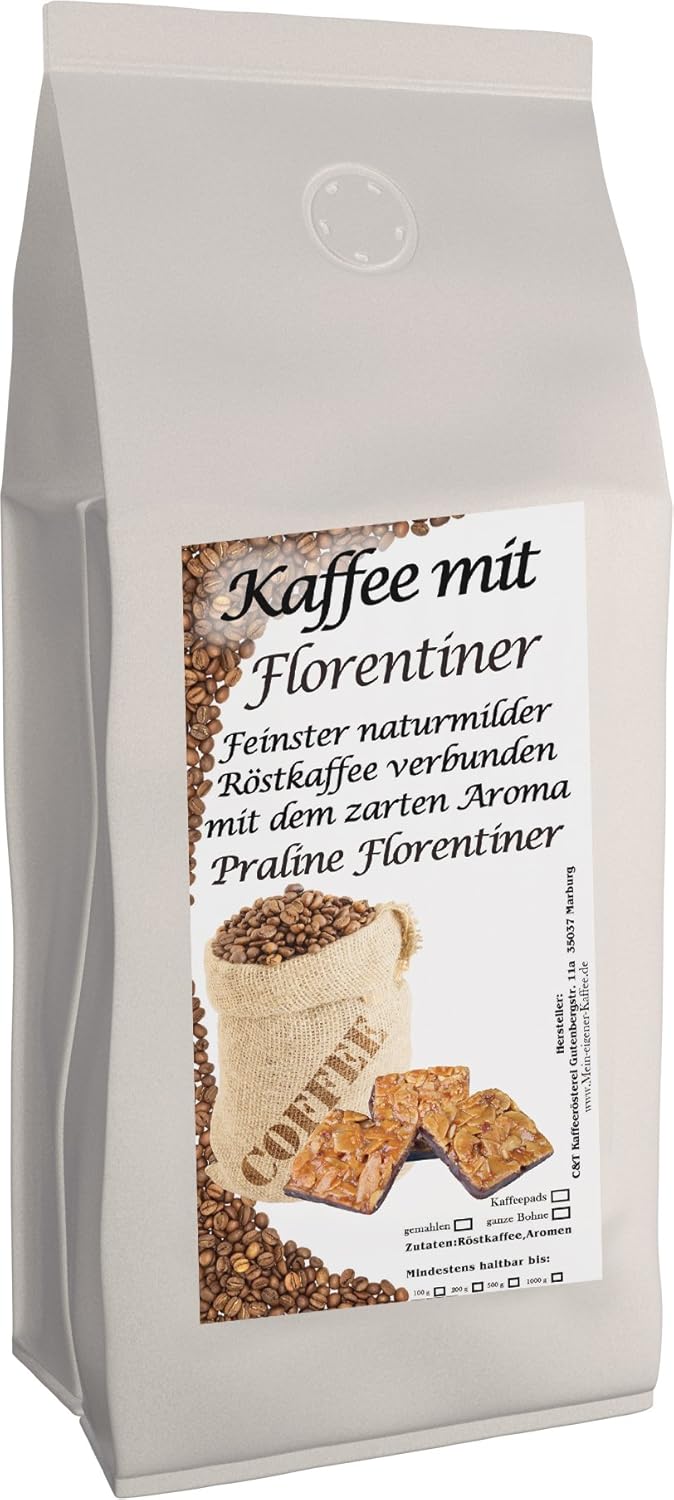 C&T Flavored Coffee - Flavored Coffee Ground - Florentine 500 g - Private Roasting Top Coffee Flavored Coffee