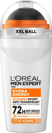 L\'ORÉAL PARiS MEN EXPERT Antiperspirant deodorant roll-on Hydra Energy, Extreme Sport, 50 ml