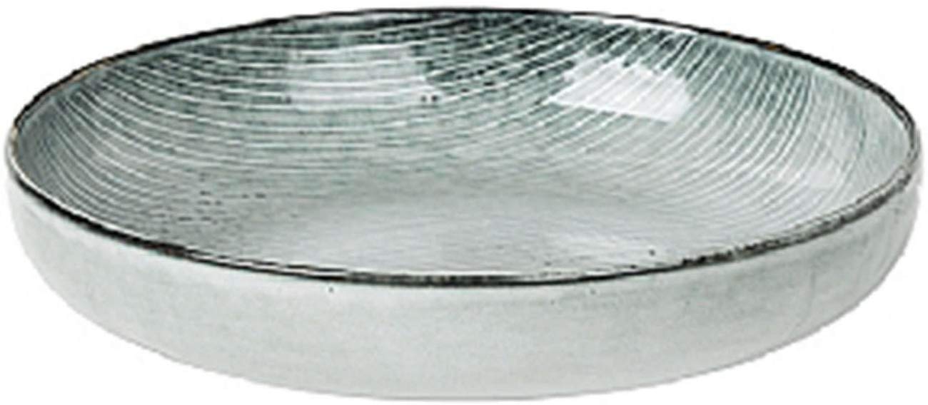 Broste Bowl Nordic Sea 22.5 Cm Stoneware Blue/Grey Stripes