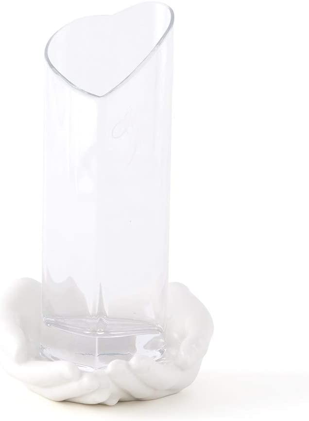 Weddingstar 8652 Heart Glass Memorial Vase with Porcelain Hands Love Floor