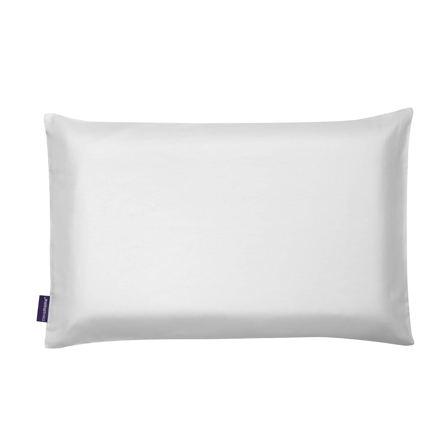 Clevamama 100% Cotton White Replacement Baby Pillow Case 590g