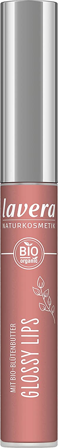 lavera Glossy Lips - Rosy Sorbet 05 - Lip Gloss - Gluten Free - Leaves a Pl, ‎pink