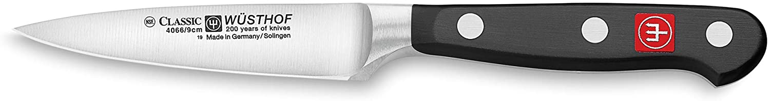Wusthof Wüsthof Vegetable Knife, Classic (4066-7/09), 9 cm Blade Length, Forged, Stainless Steel, Sharp Kitchen Knife for Vegetables and Fruits