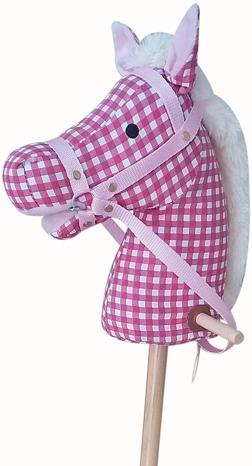 Hobby Horse With Sound Pink Squared