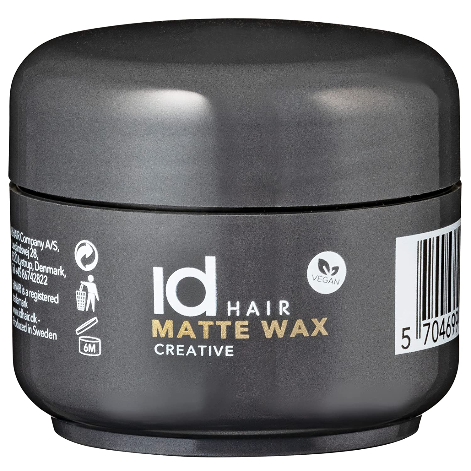 ID Hair - Matte Wax - Matte Finish - Suitable for Short to Medium Hair - Travel Size - 30ml (1 Pack)