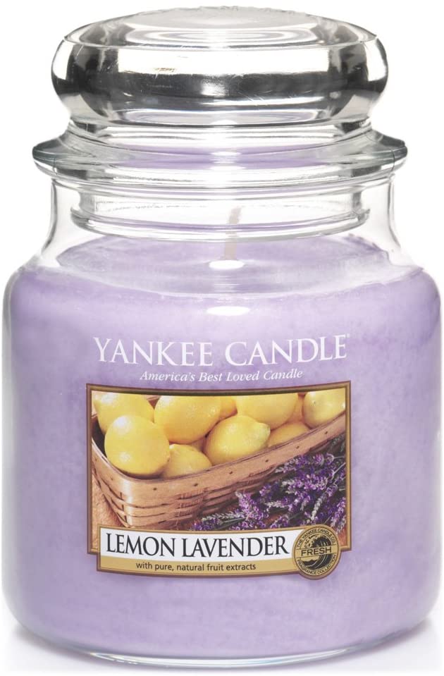 Yankee Candle Medium Jar Candle, Lemon Lavender