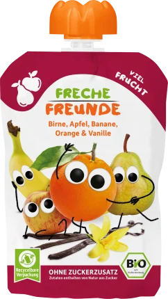Squeeze pear, apple, banana, orange & vanilla from 8 months, 100 g