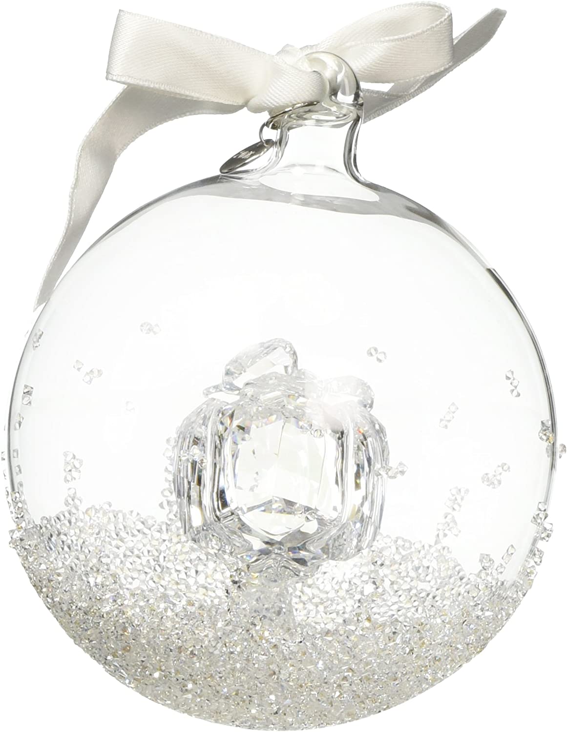 Swarovski Annual Edition 2016 Ornaments Christmas Bauble 3 5/8 Inch x 3 1/8 Inch x 3 1/8 Inch Colourless