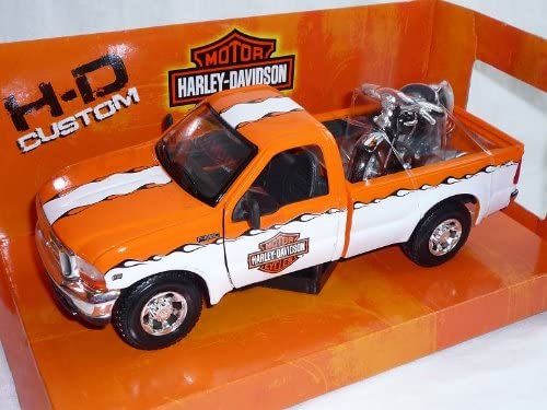 Ford F-350 F350 Hariey Davdson Orang White Side Stripes 1999 Super Duty Pic