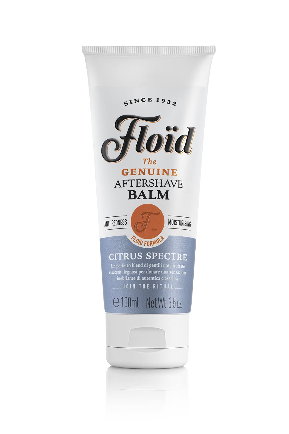 floid Floïd Citrus Spectre Aftershave Balm (100 ml), Soothing after shave balm for men with allantoin, glycerin and aloe juice moisturises, protects and regenerates skin