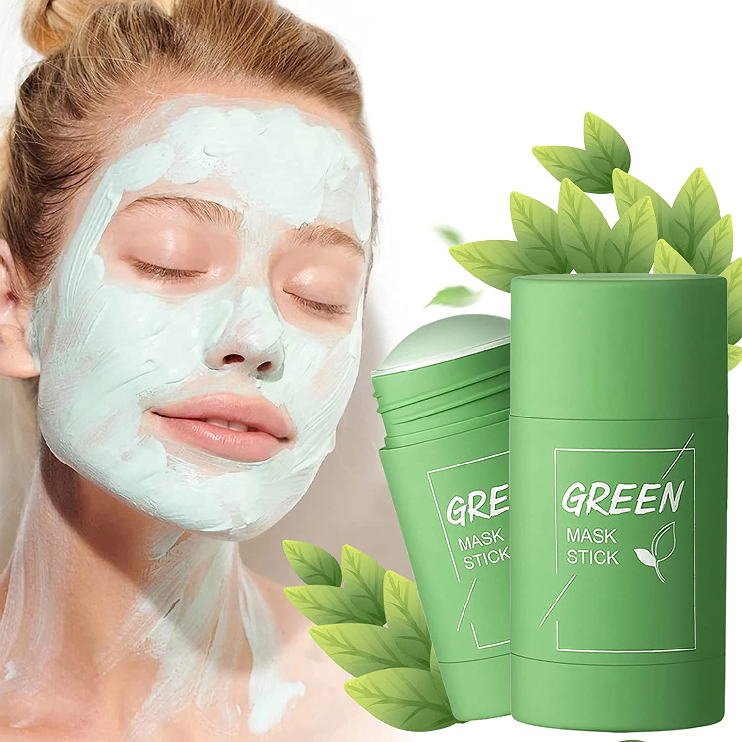 Fast Track Green Tea Cleansing Mask Stick, Green Tea Face Mask, Green Tea Cleansing Mask, Green Mask Stick, Blackhead Remover, Poreless Deep Cleanse Mask Stick, Green Tea Face Mask (1 Piece)
