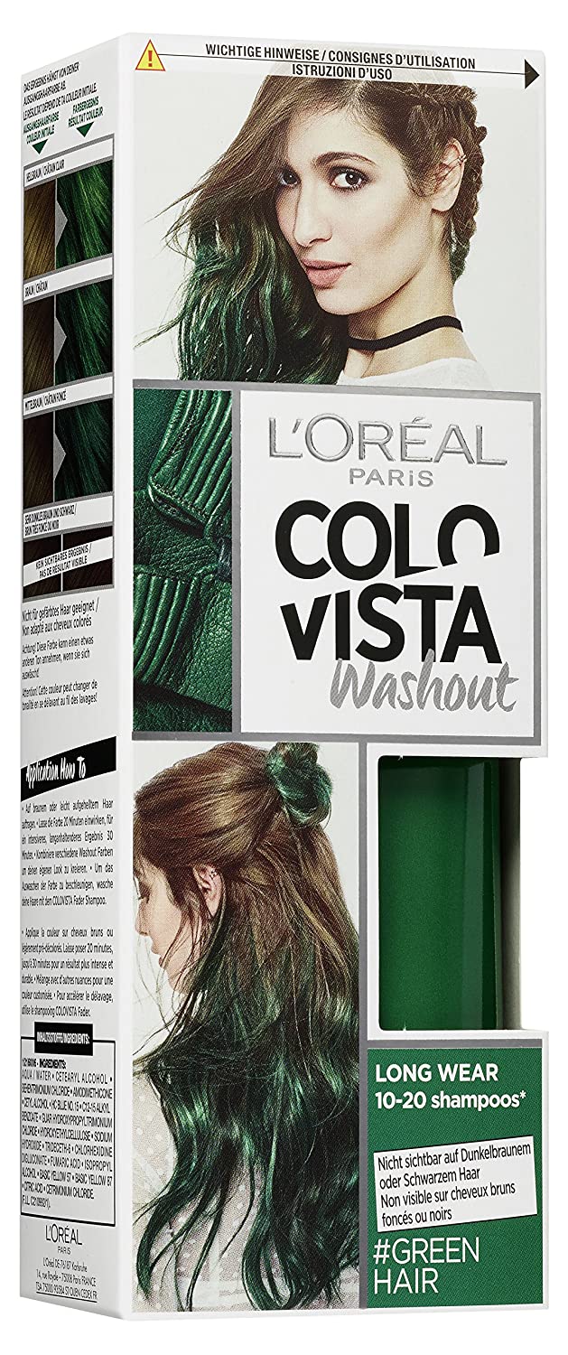 Colovista Wash Out 20 Greenhair Pack of 2, ‎grün